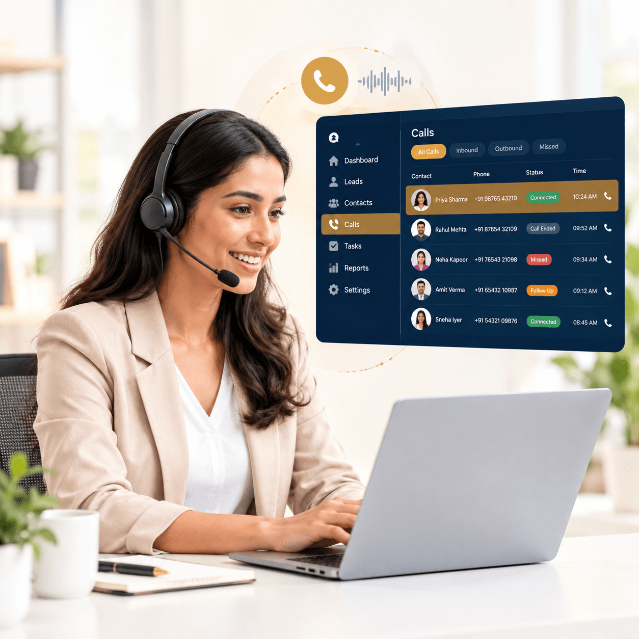 Business Call Management - Kommify CRM