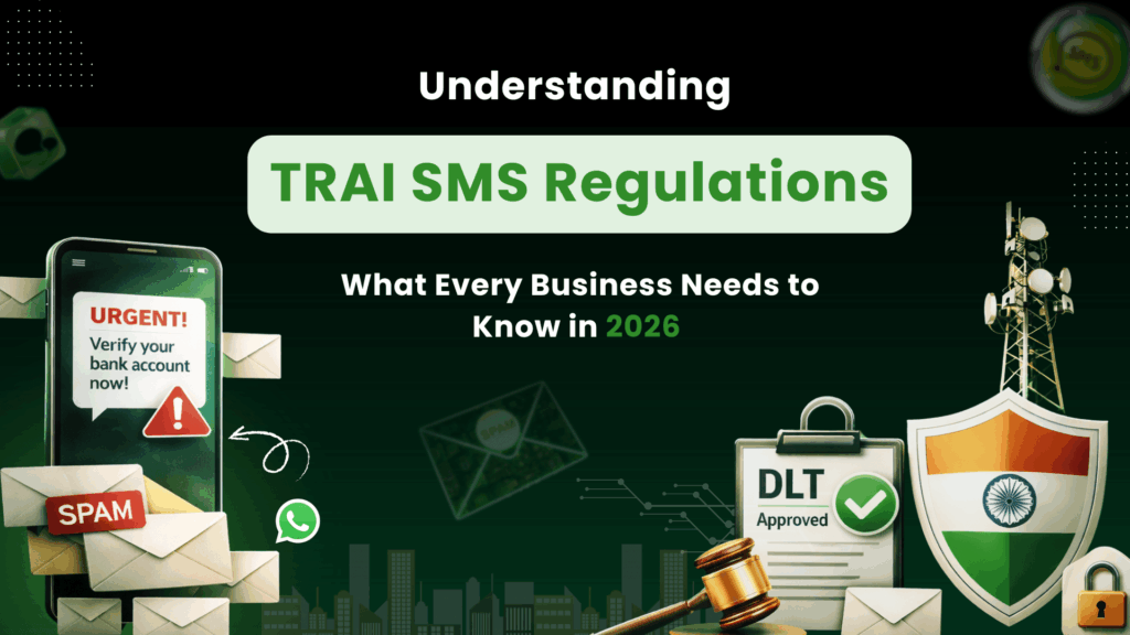TRAI SMS Regulations 2026 guide explaining DLT registration, bulk SMS compliance, spam control rules, and SMS guidelines every business in India must know.
